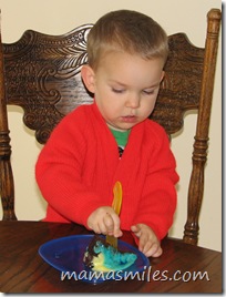 eating cake