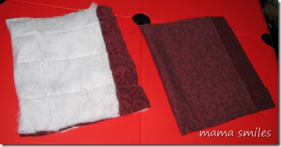 assembling the laptop cozy