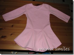 cute fleece toddler dress