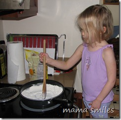 making play dough