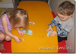 play dough and googley eyes