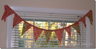 bunting from Deb at Works in Progress