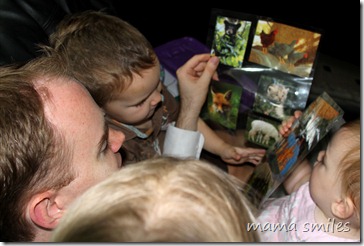 Mike telling picture stories