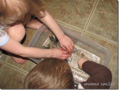 washing rocks