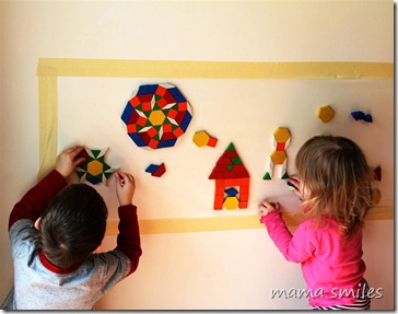 pattern blocks wall art