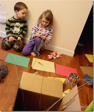 Setting up supplies