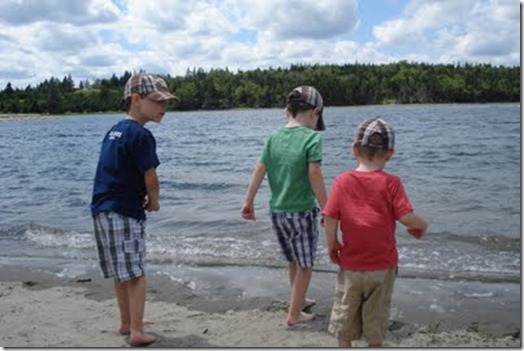 Exploring the beach