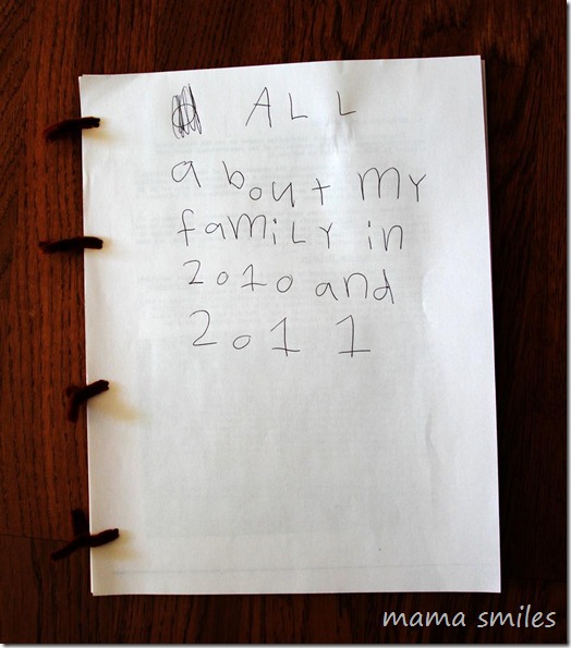 All about my family book for kids