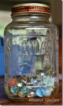 our marble jar