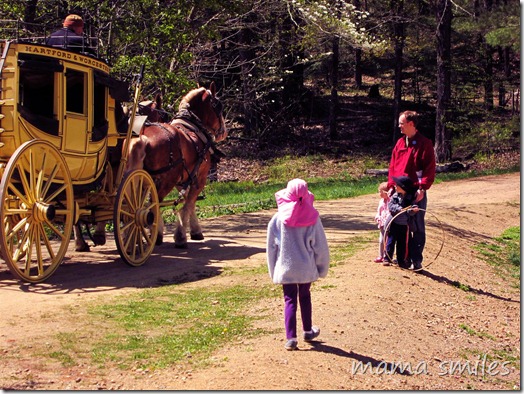 horse-drawn carriage at Old Sturbridge Village
