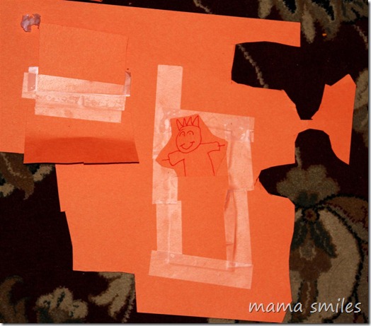 The power of imagination: construction paper house