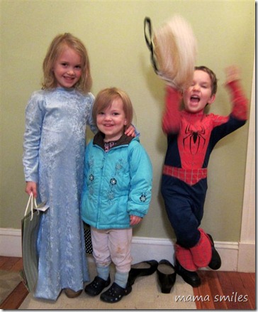 Getting ready to go trick or treating