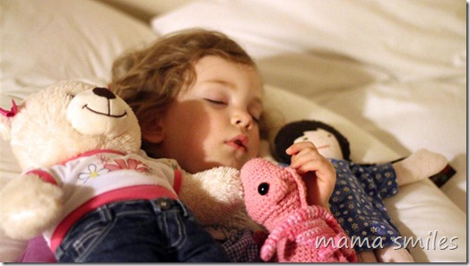 sleeping preschooler