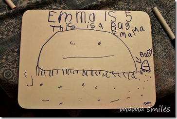 Using white boards to encourage creative drawing