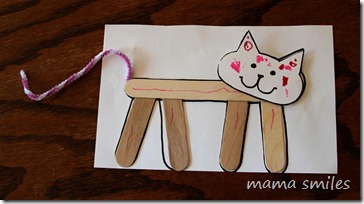 Lily's cat craft
