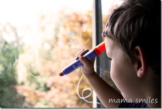 Experimenting with Crayola Window Markers