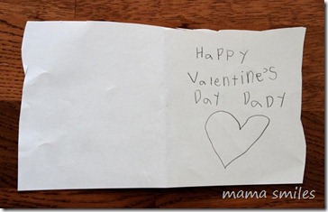 Valentine's Day card for dad