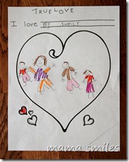 loving family on Valentine's Day