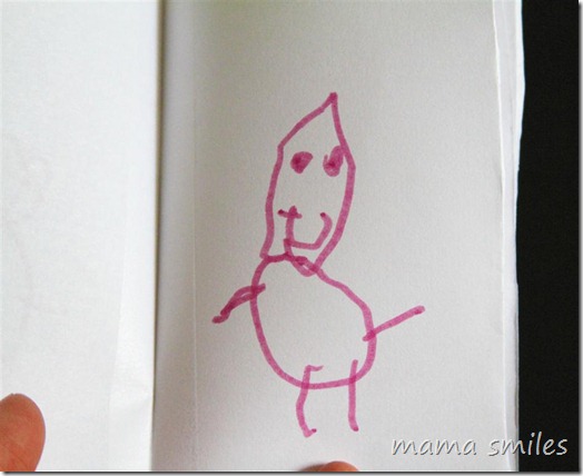 two year old drawing of a baby 