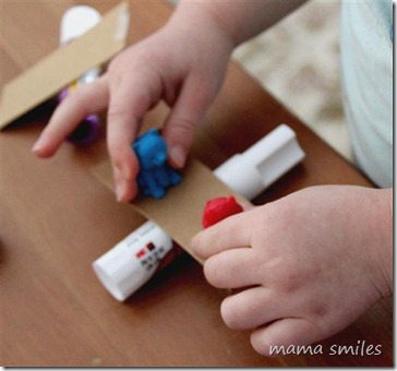 simple cardboard toy teeter totter