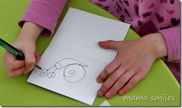 Emma's snail drawing