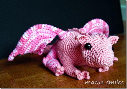 crocheted dragon