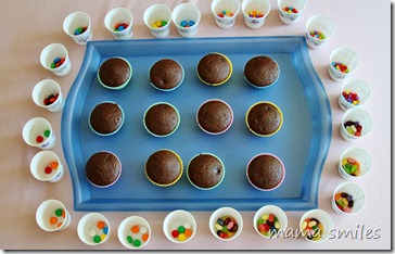 Cup cake decorating birthday party
