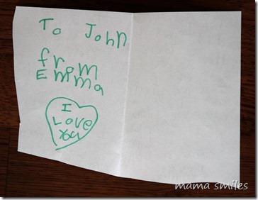 child-made card