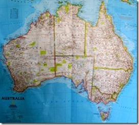map of Australia