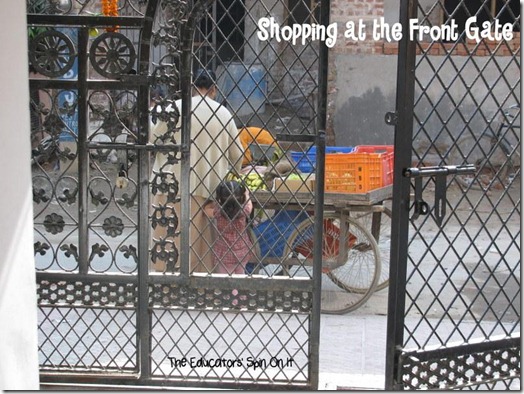 Shopping at the gate