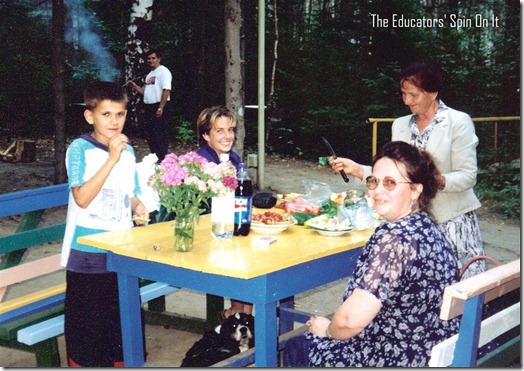 family eating