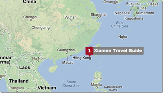 Xiamen map