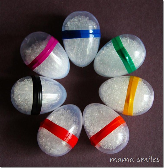fancy shaker eggs filled with poly pellets