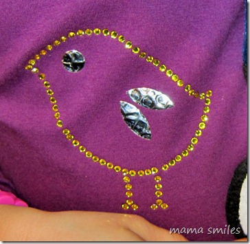 Emma loved this little bird embellishment