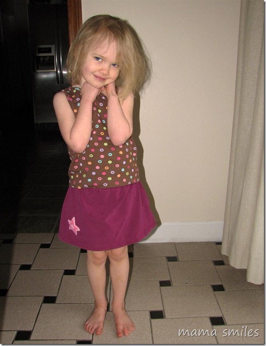 embellish a skirt with fleece