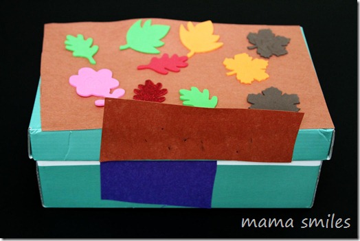 shoebox stuffed dog house