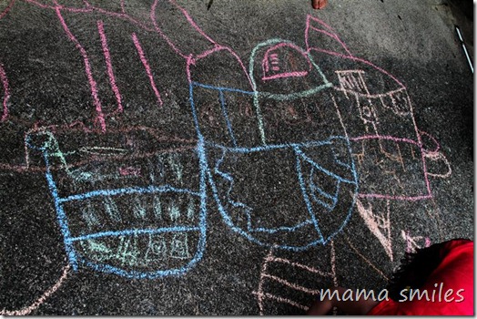 sidewalk chalk house plan