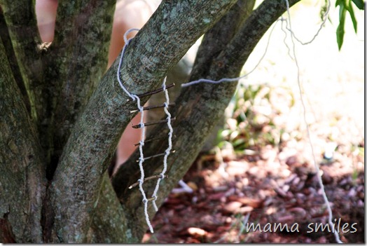 build a fairy village around a tree for fun imaginative play