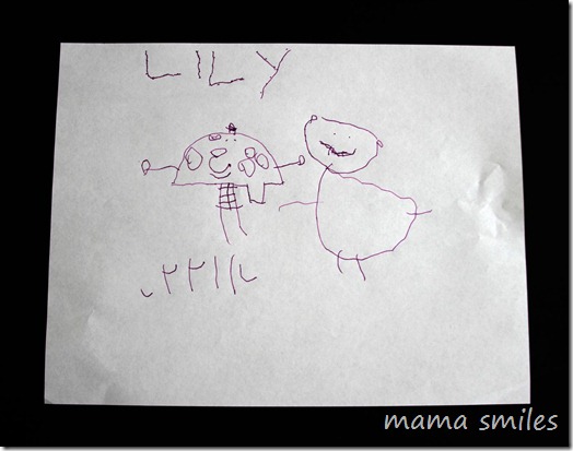 "Bear Cutting Down a Tree" by two-year-old Lily