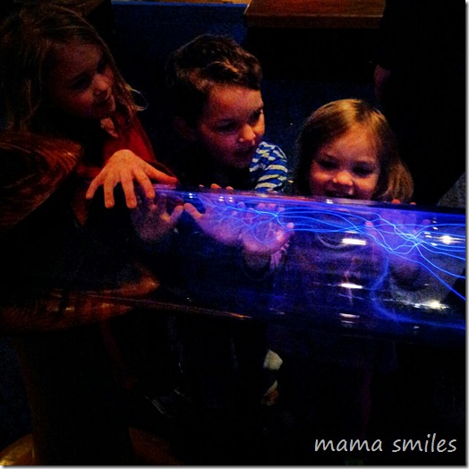 learning about electricity at the Boston Museum of Science