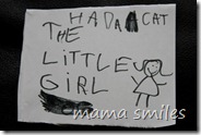 Page 3: The little girl had a cat.