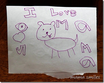 note from daughter to mother