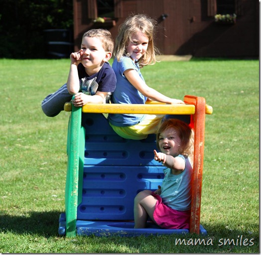 Playing outside in the summer