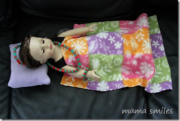 doll accessorized using pipe cleaners