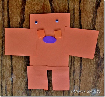 5yo Emma's shape monster