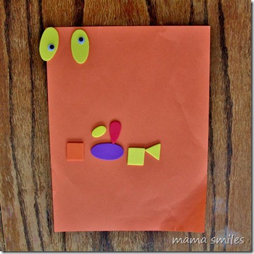 2yo Lily's shape monster