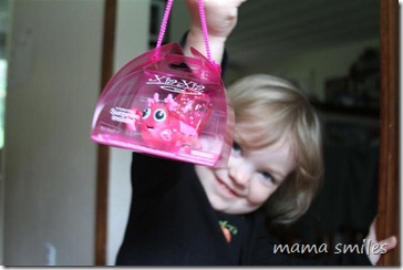 Lily shows off Xia-Xia pet packaging