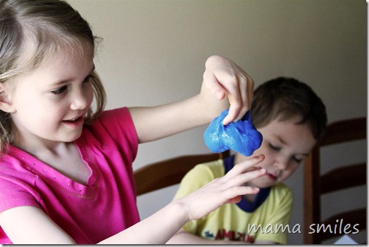 sensory play with Gak