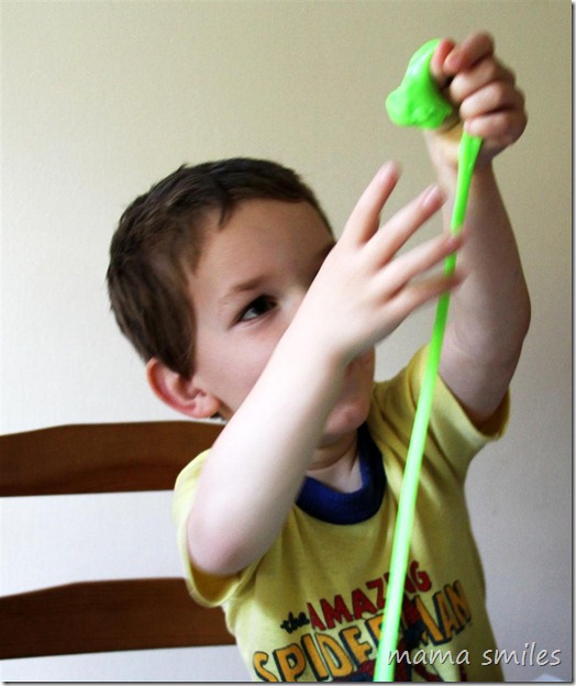sensory play with Gak
