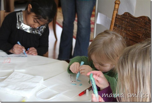 glitter glue birthday party craft